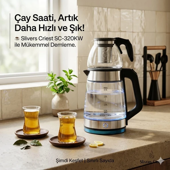 Slıvers Crıest Cam Çaycı - Resim 2