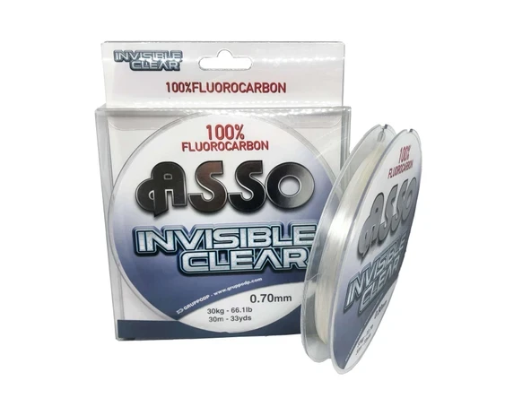 Asso Invisible Clear Paralel %100 Fluoro Carbon Misina 30mt ürün görseli 1