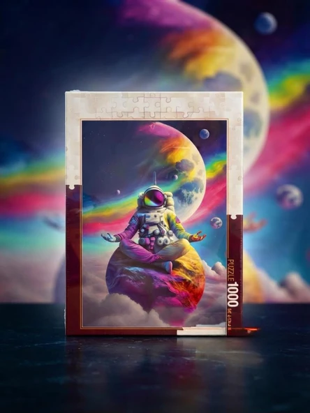 Huzurun Peinde 1000 Parça Puzzle Cosmic Meditation 68x48 CM Boyutunda Puzzle ürün görseli 1