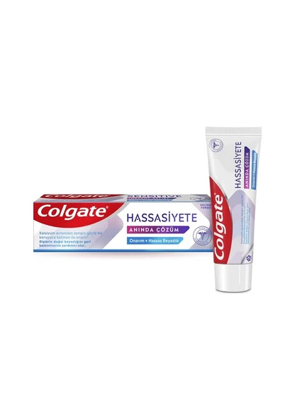 Colgate Hassasiyete Anında Çözüm Onarım + Hassas Beyazlık Diş Macunu 75 Ml ürün görseli 1