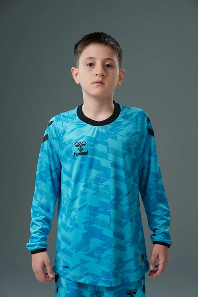 Hummel Line Kaleci Tek Üst Forma Turkuaz Çocuk ürün görseli 1