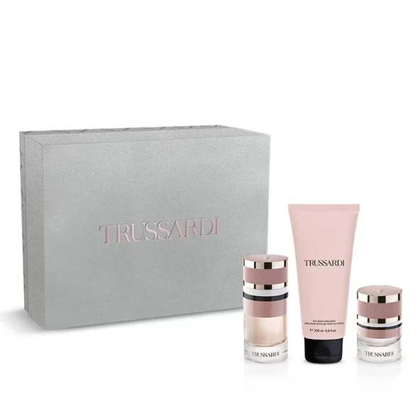 Trussardi By Trussardi EDP 90 ml+Body Lotion 200 ml + Hair Mist 30 ml Kadın Parfüm Seti ürün görseli 1