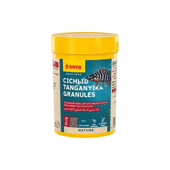 Sera Cichlid Tanganyika Granules Granül Cichlid Yemi 100 Ml 55 Gr ürün görseli 1