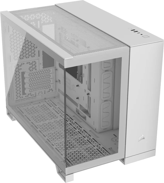 Corsair 2500X CC-9011266-WW Fansız Beyaz Micro ATX Oyuncu Kasası ürün görseli 1
