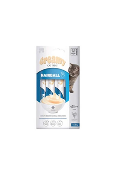 M-Pets Kedi Ödül Krema Tüy Yumağı Engel. 4*15 G ürün görseli 1
