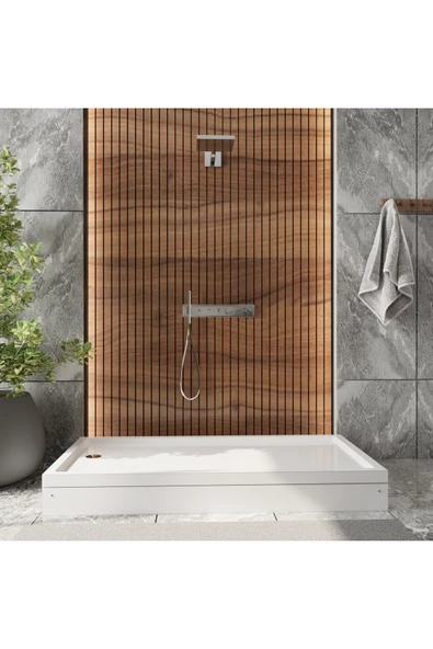 ICON BANYO 90 x 100 Dikdörtgen Panelli H:15 Duş Teknesi ürün görseli 1