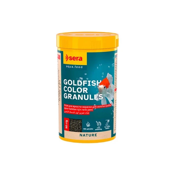 Sera Goldfish Color Granules Japon Balığı Yemi 250 Ml 90 Gr ürün görseli 1