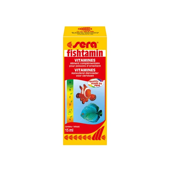 Sera Fishtamin Vitamin Mix Vitamin Takviyesi 15 Ml ürün görseli 1