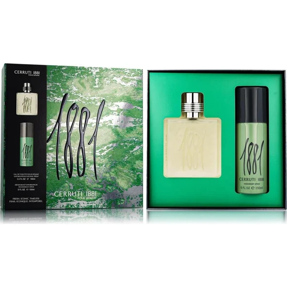 Cerruti 1881 Pour Homme EDT 100 ml + 150 ml Deodorant Erkek Parfüm Seti ürün görseli 1