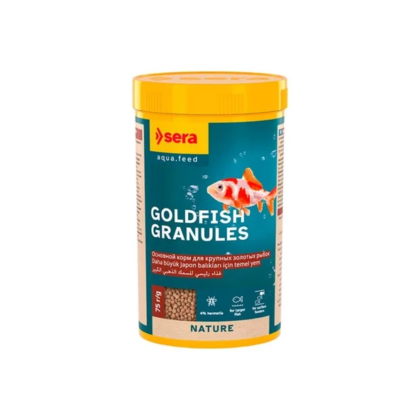 Sera Goldfish Granules Japon Balığı Yemi 250 Ml 75 Gr ürün görseli 1