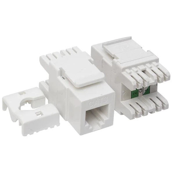 Rj 45 Cat3 Şase 180 Derece Keystone Jack ürün görseli 1