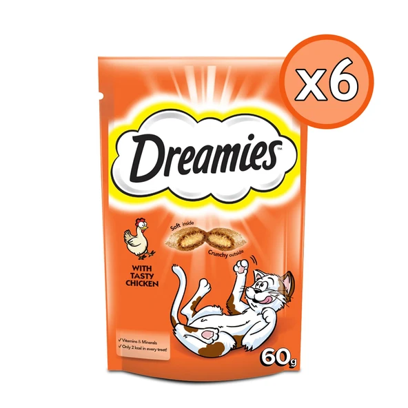 Dreamies Tavuklu Yetişkin Kedi Ödül Maması 60 Gr 6 Adet ürün görseli 1