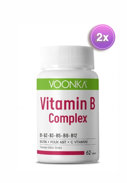 Voonka Vitamin B Complex 60 Tablet 2 Adet ürün görseli 1