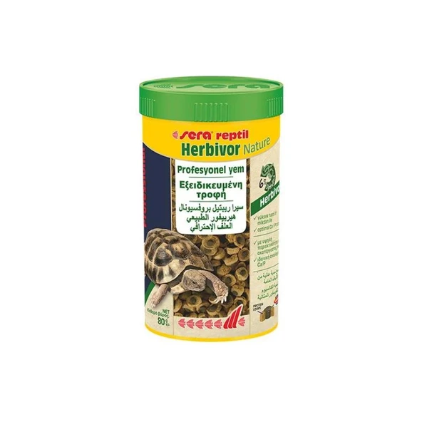 Sera Reptil Herbivor Sürüngen Yemi 250 Ml 85 Gr ürün görseli 1