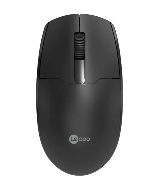 Lenovo Lecoo WS204 Nano Alıcılı Kablosuz 1200dpi Siyah 3 tuş Mouse ürün görseli 1