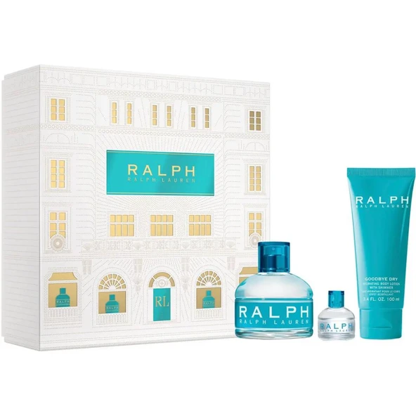 Ralph Lauren EDT 100 ml + EDT 7 ml + 100 ml Body Lotion Kadın Parfüm Seti ürün görseli 1