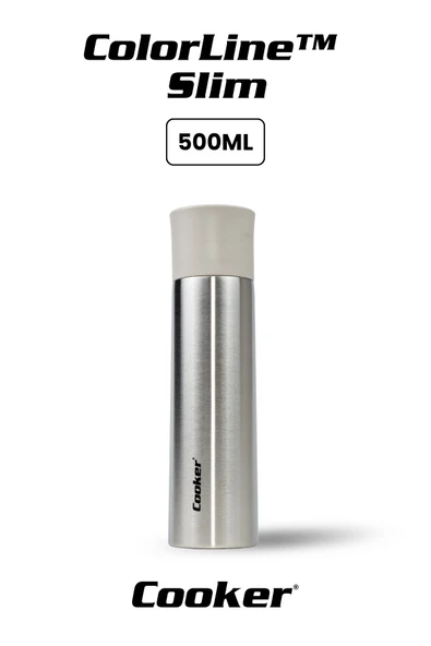 Cooker ColorLine Slim 500 ml Paslanmaz Çelik Termos CKR2057 ürün görseli 1