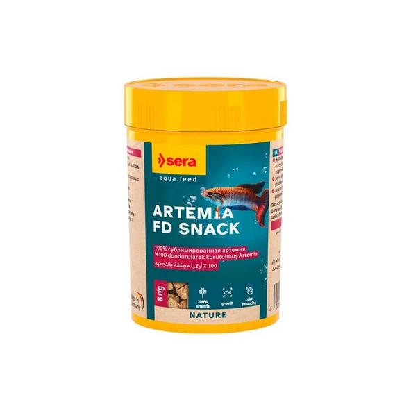 Sera Artemia FD Snack Balık Yemi 100 Ml 8 Gr ürün görseli 1