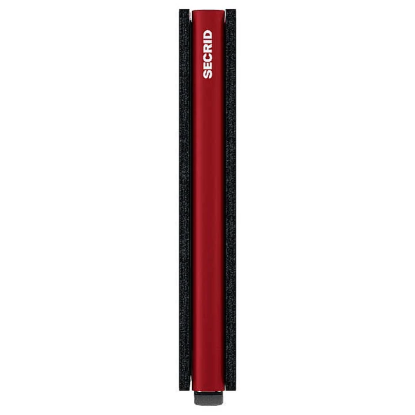 Secrid Slimwallet Matte Cüzdan, Siyah-Kırmızı - Resim 4