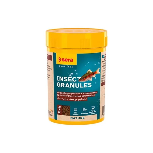 Sera Insect Granules Süs Balığı Yemi 100 Ml 36 Gr ürün görseli 1