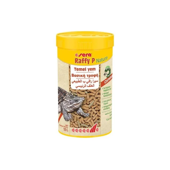 Sera Raffy P Nature Kaplumbağa Yemi 250 Ml 50 Gr ürün görseli 1