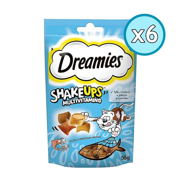 Dreamies Shake Ups Multivitamin Deniz Ürünleri Kedi Ödül Maması 55 Gr 6 Adet ürün görseli 1