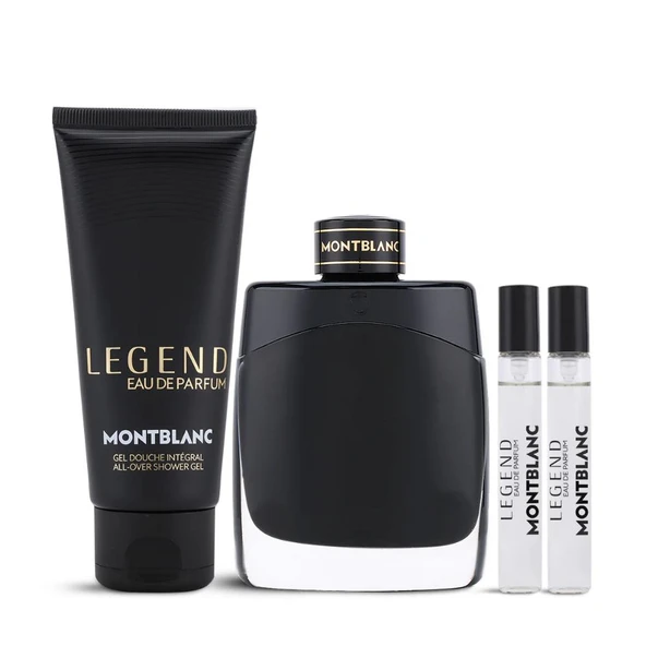 Mont Blanc Legend EDP 100 ml + EDP 2 x 7,5 ml + 100 ml Shower Gel Erkek Parfüm Seti ürün görseli 1