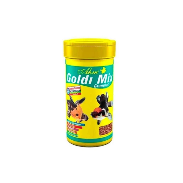 Ahm Goldi Mix Granulat Granül Balık Yemi 1000 Ml ürün görseli 1