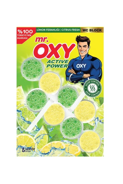 MR.OXY Mr. Oxy Wc Blok 2'li Limon Ferahlığı ürün görseli 1