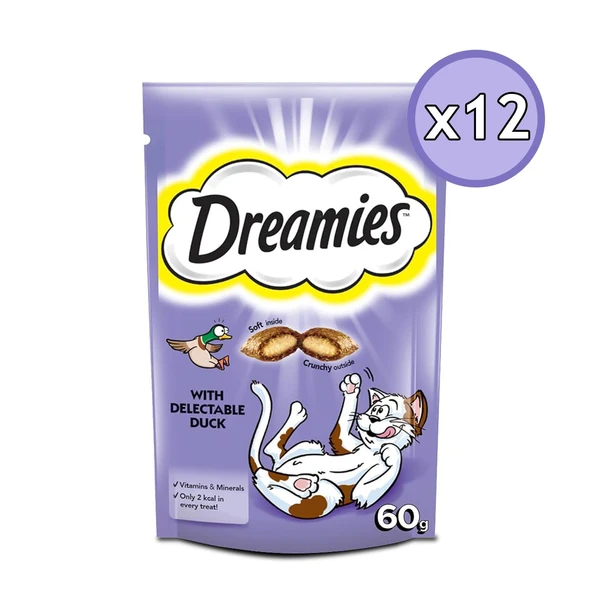 Dreamies Ördekli Yetişkin Kedi Ödül Maması 60 Gr 12 Adet ürün görseli 1