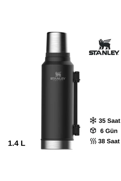 Stanley Legendary Classic Termos 1,4L Matte Black Matara SİYAH ürün görseli 1