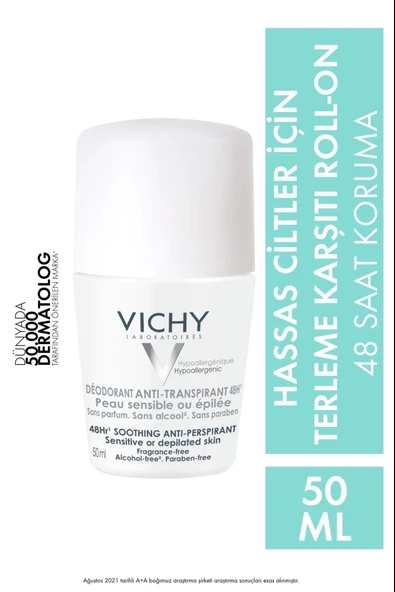 Vichy Sensitive Roll-On 48H 50 ml - Resim 4