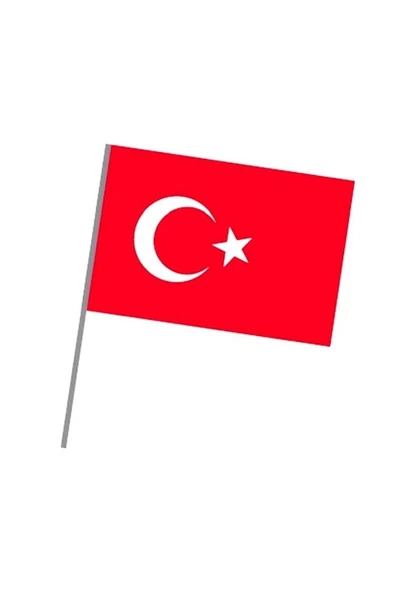 Vatan Bez Bayrak Sopalı 30X45 10'lu Paket ürün görseli 1