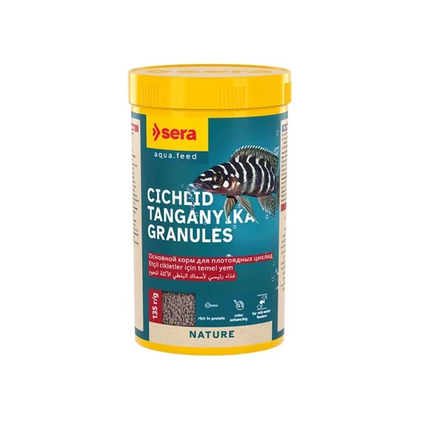 Sera Cichlid Tanganyika Granules Balık Yemi 250 Ml 135 Gr ürün görseli 1