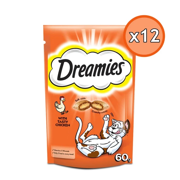 Dreamies Tavuklu Yetişkin Kedi Ödül Maması 60 Gr 12 Adet ürün görseli 1