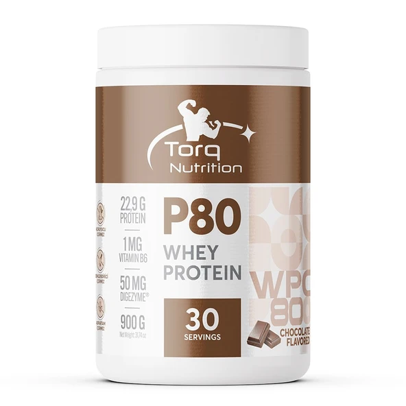 Torq Nutrition P80 Whey Protein Çikolata Aromalı 900 Gr ürün görseli 1