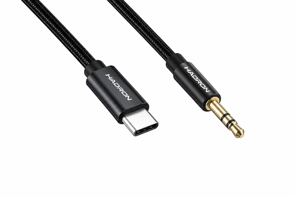 Type-C 3.5 Mm Ses Kablosu 1 M Siyah GJ021 ürün görseli 1