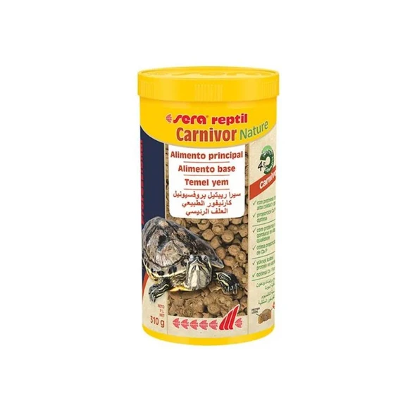 Sera Reptil Carnivor Nature Kaplumbağa Yemi 1000 Ml 310 Gr ürün görseli 1