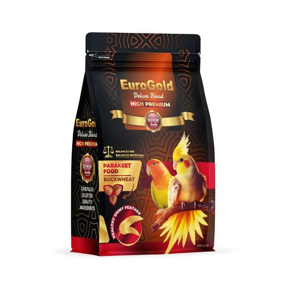 EuroGold Deluxe Paraket Yemi Karabuğdaylı 1000 Gr  451-3083 ürün görseli 1