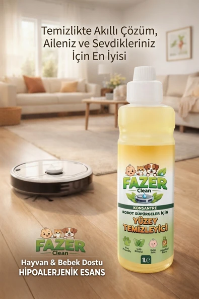 FAZER CLEAN KONSANTRE ROBOT SÜPÜRGE SOLÜSYONU 1 LT ürün görseli 1