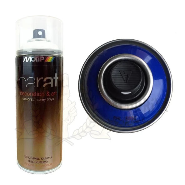 Motip Carat Akrilik Sprey Boya KOYU LACİVERT PARLAK 400 ml - RAL5002 ürün görseli 1