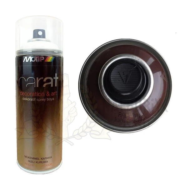 Motip Carat Akrilik Sprey Boya KAHVERENGİ PARLAK 400 ml - RAL8017 ürün görseli 1