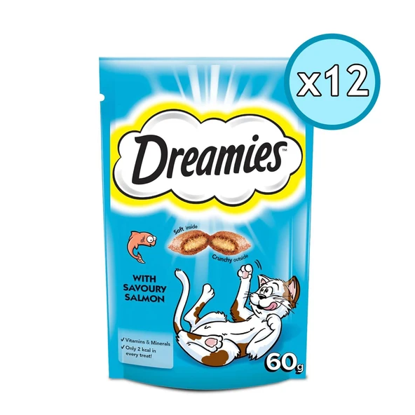 Dreamies Somonlu Yetişkin Kedi Ödül Maması 60 Gr 12 Adet ürün görseli 1