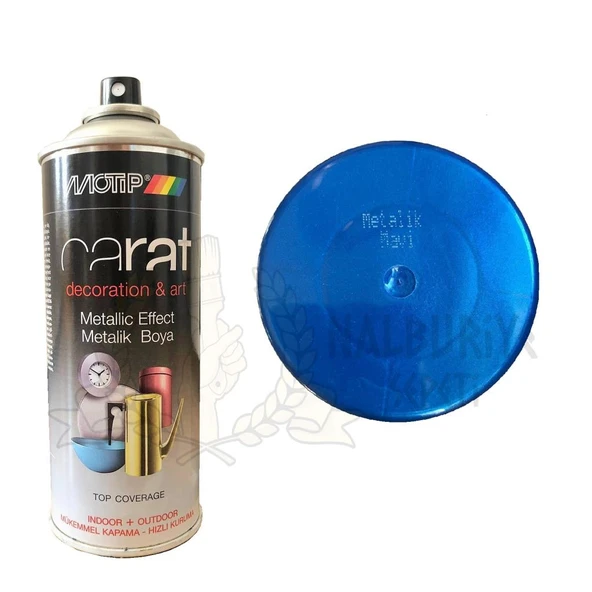 Motip Carat Akrilik Sprey Boya METALİK MAVİ 400 ml ürün görseli 1