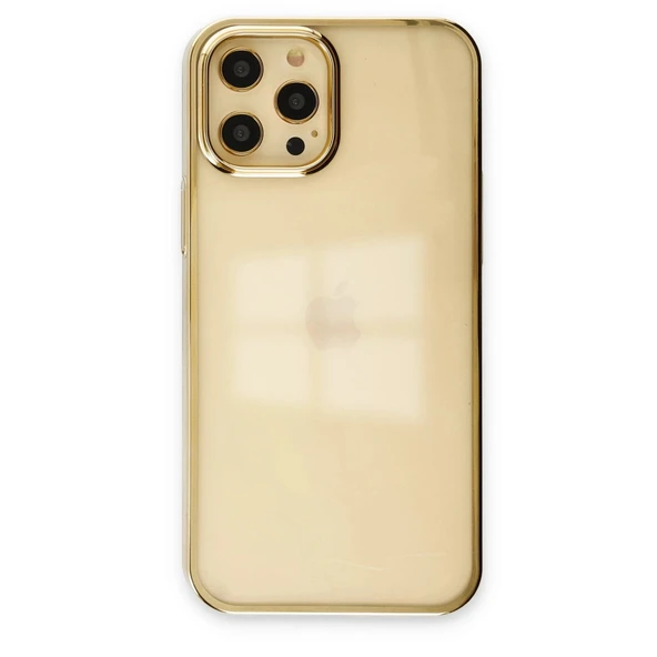 Apple İphone 12 Pro Max Kılıf Element Silikon - Gold ürün görseli 1