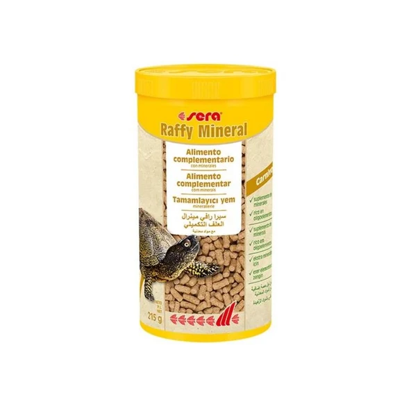 Sera Raffy Mineral Kaplumbağa Yemi 1000 Ml 250 Gr ürün görseli 1