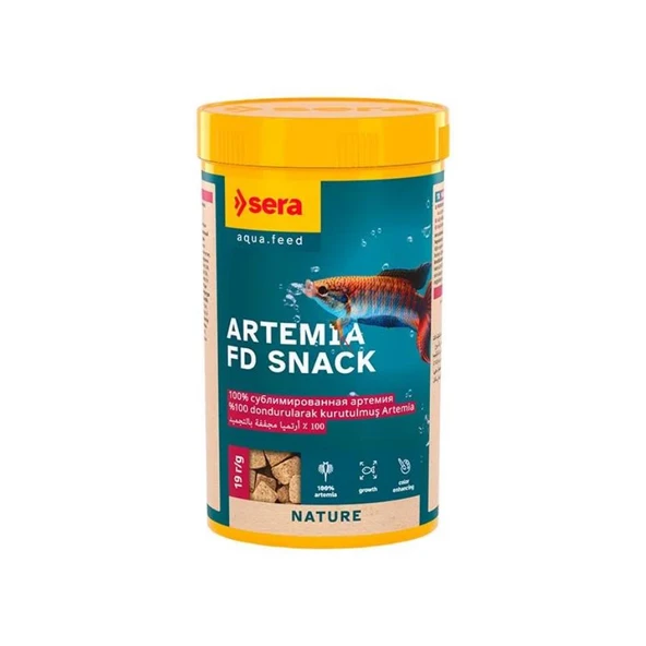 Sera Artemia FD Snack Balık Yemi 250 Ml 19 Gr ürün görseli 1