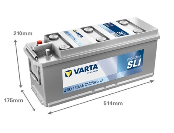 Varta J10 12V 130 Ah 1000A Promotive Sli Akü ürün görseli 1