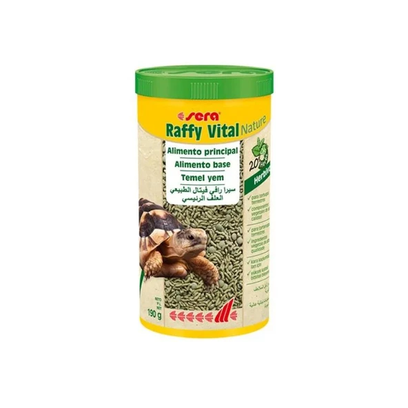 Sera Raffy Vital Kaplumbağa Yemi 1000 Ml 190 Gr ürün görseli 1
