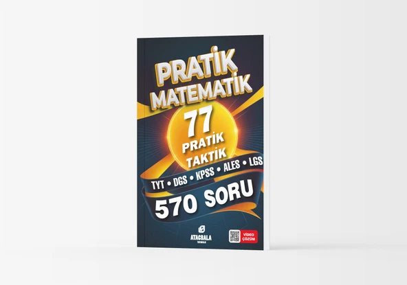 Pratik Matematik 77 Pratik Taktik TYT-DGS-KPSS-ALES-AGS-LGS Atacbala Yayıncılık ürün görseli 1